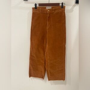 Everlane corduroy pants raw hem
